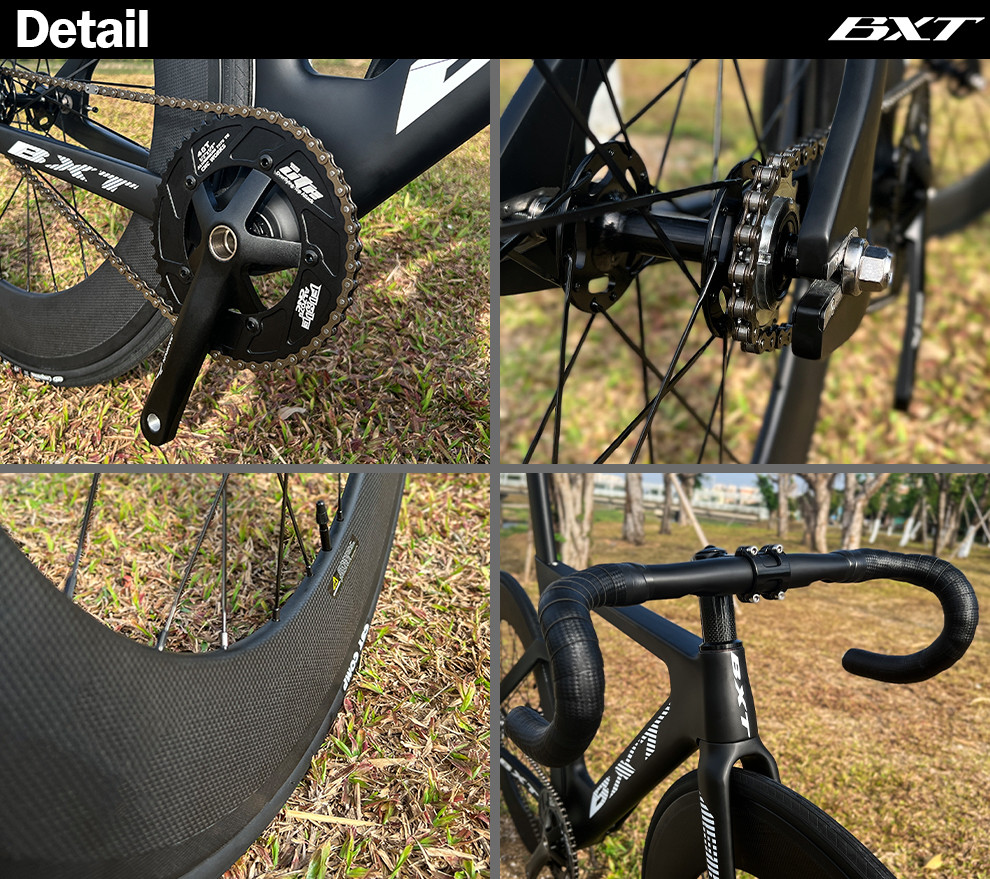Carbon Fiber Fixed Gear Racing Track Bicycle 700C Aero Technology