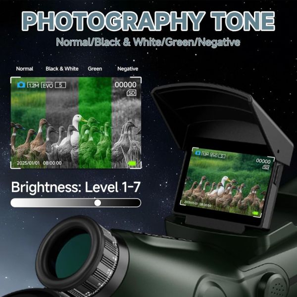 SPX5-80 High Quality High Astronomical Telescope 350x Optical Digital Zoom 4K Video Night Vision Reflector Telescope Scope