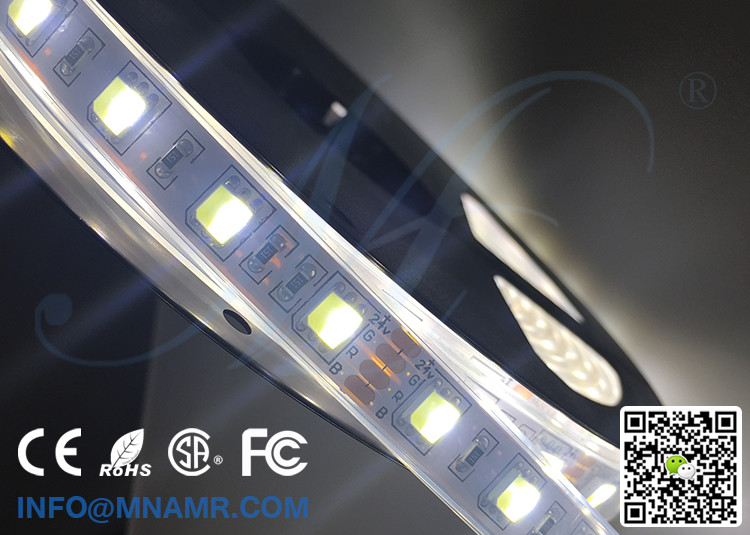 Dimmable LED Strip Lights 12v 24v 15w Shop Lighting Mix Color Temperature Constant Current 5 Meters Each Reel