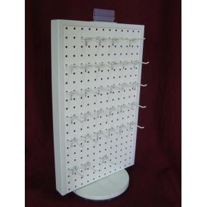 Rotating Tabletop Pegboard Display / Double Side Countertop Pegboard Display