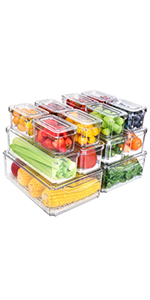 14 Pack Fridge Organizer