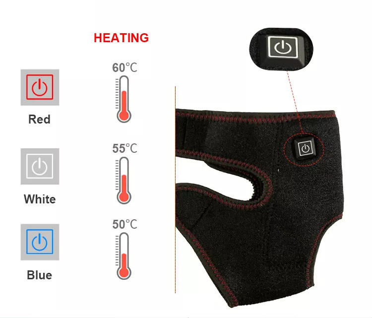 Cordless Heat Therapy Wrap Electric Xf Frd For Foot Ankle 45Degrees Temperature