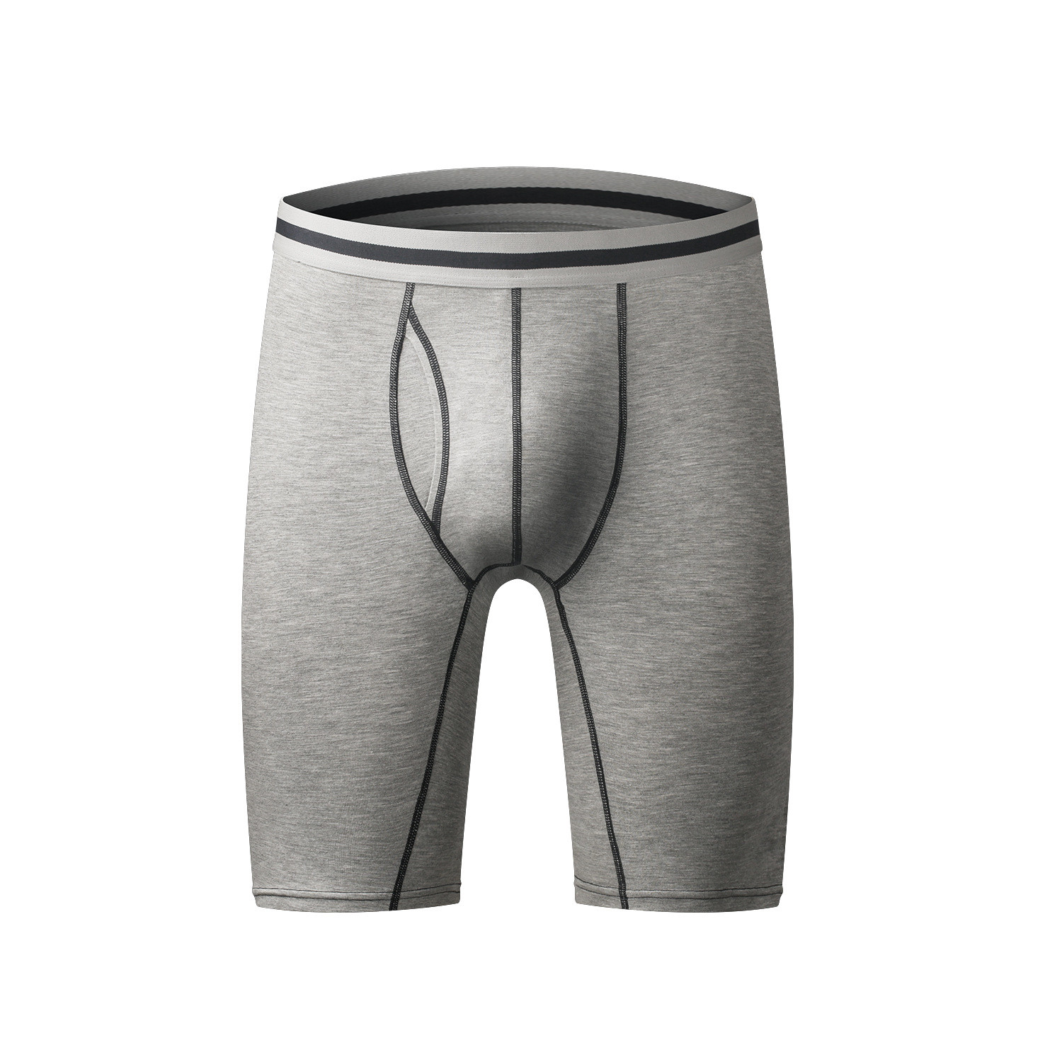Athletic Fitness Sportswear Mens Boxer Briefs Underwear Long Leg Compression Running