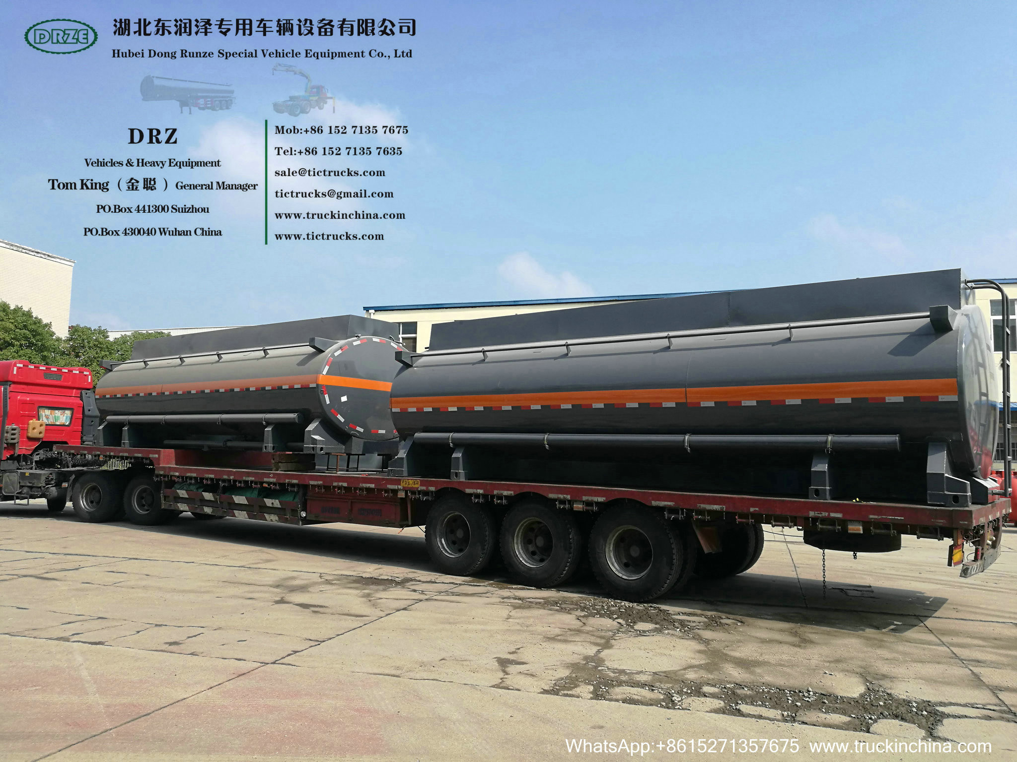 Chemical Acid Tank Body Chemical Liquid Tanker Body with Container Locks Trailer Road Transport WhsApp:+8615271357675