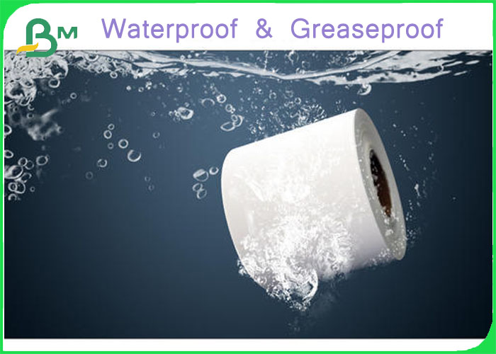 Whiteness Waterproof PET Synthetic Paper Roll 125um/ 200um For Adhesive Sticker