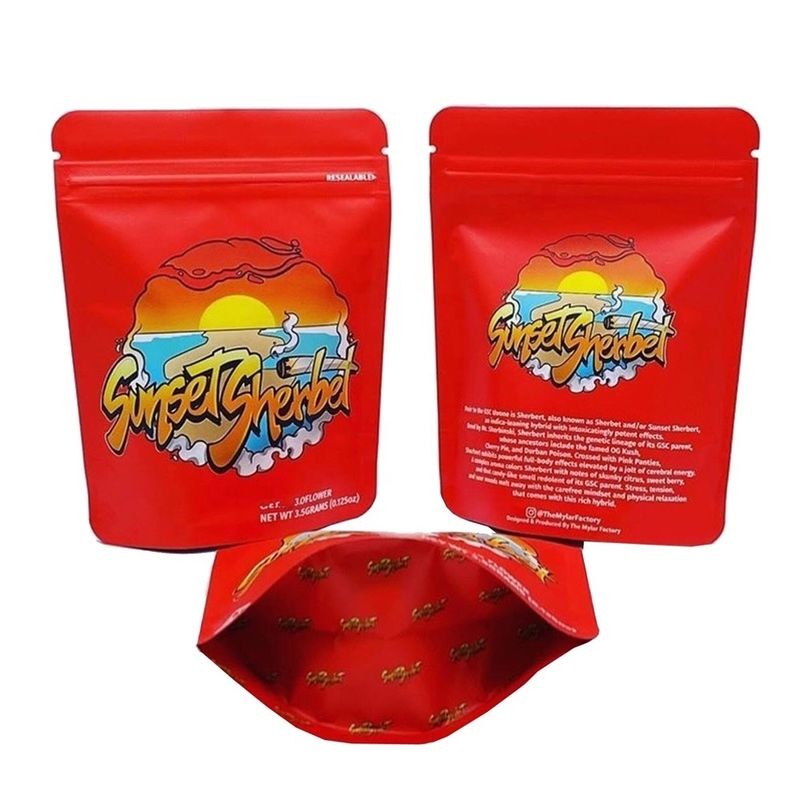 Water Resistant Aluminum Foil Pouch , 40-400mic Weed / Candy Packaging Bag