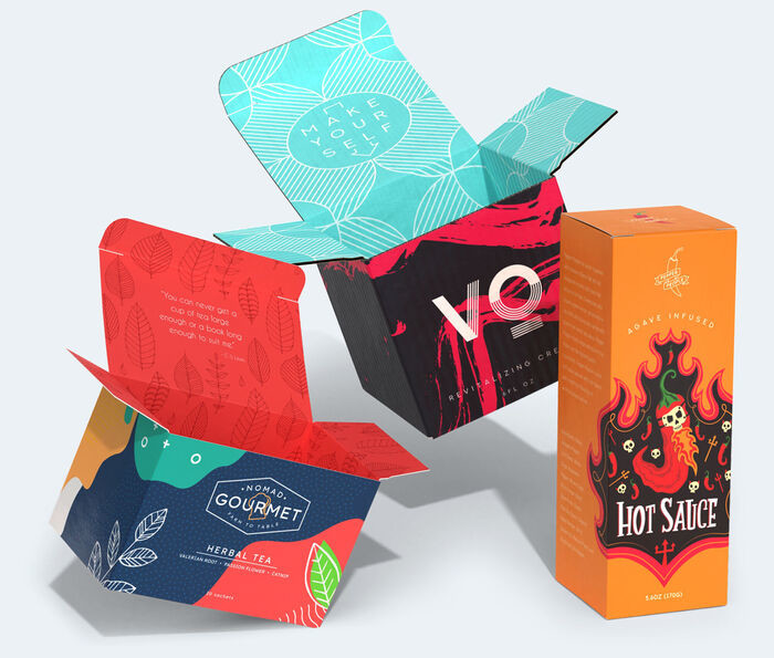 Custom Tea Coffee Packaging Recyclable Paper Coffee Packaging Box