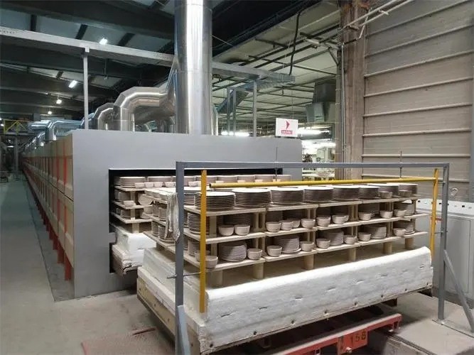 Automatic Electric Tunnel Kiln Equipment Gas Calcined Push Plate
