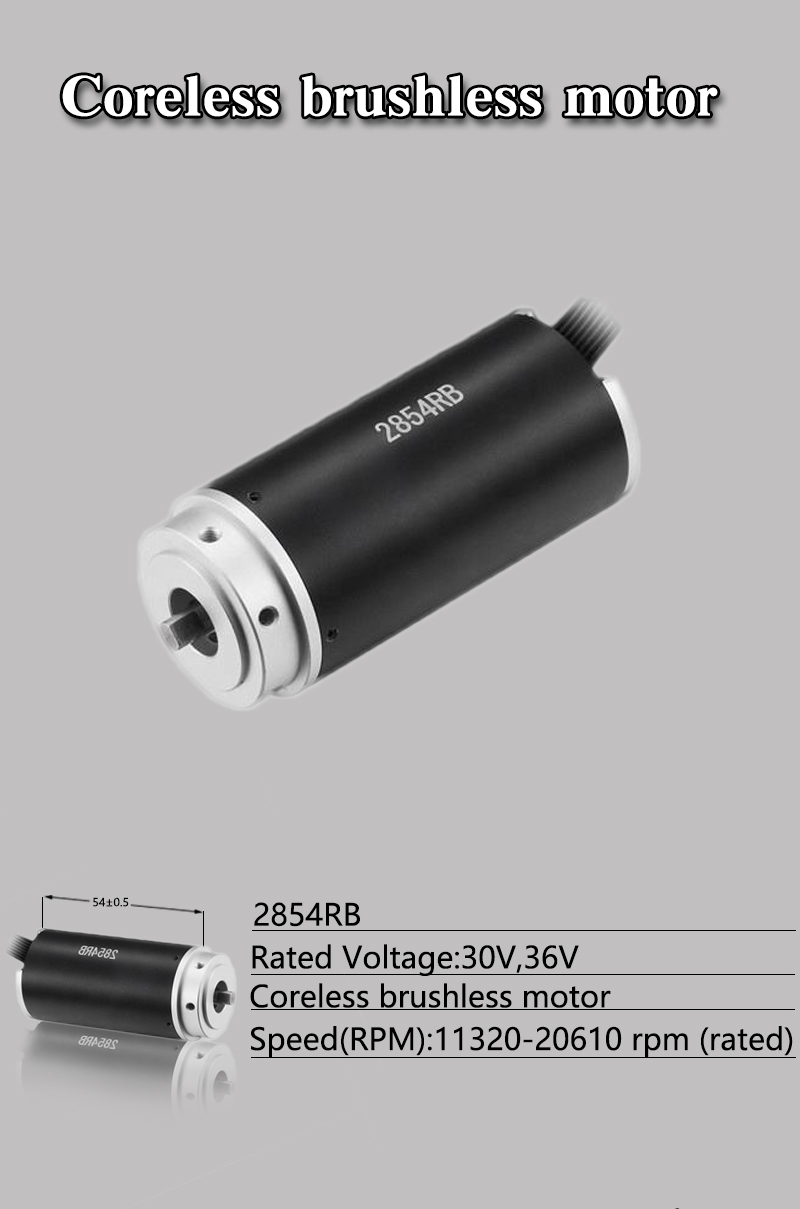 Customized 48V Brushed Ac Motor 5400Rpm Coreless Brushless Motor