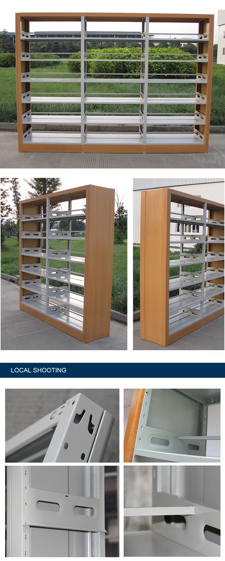 Double Side steel Bookshelf