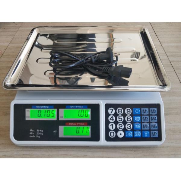 Rectangle Digital Display Vasipor Accurate 40kg Calculation Fruit Weight Electronic Counter Counting Commercial Weight Scale