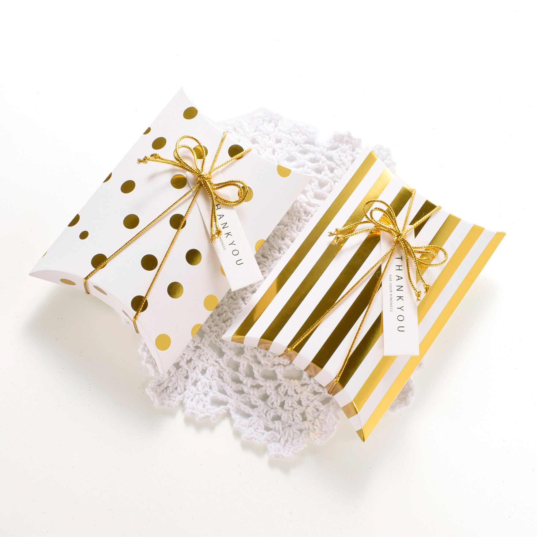 Custom Cosmetic 300g Kraft Paper Pillow Boxes
