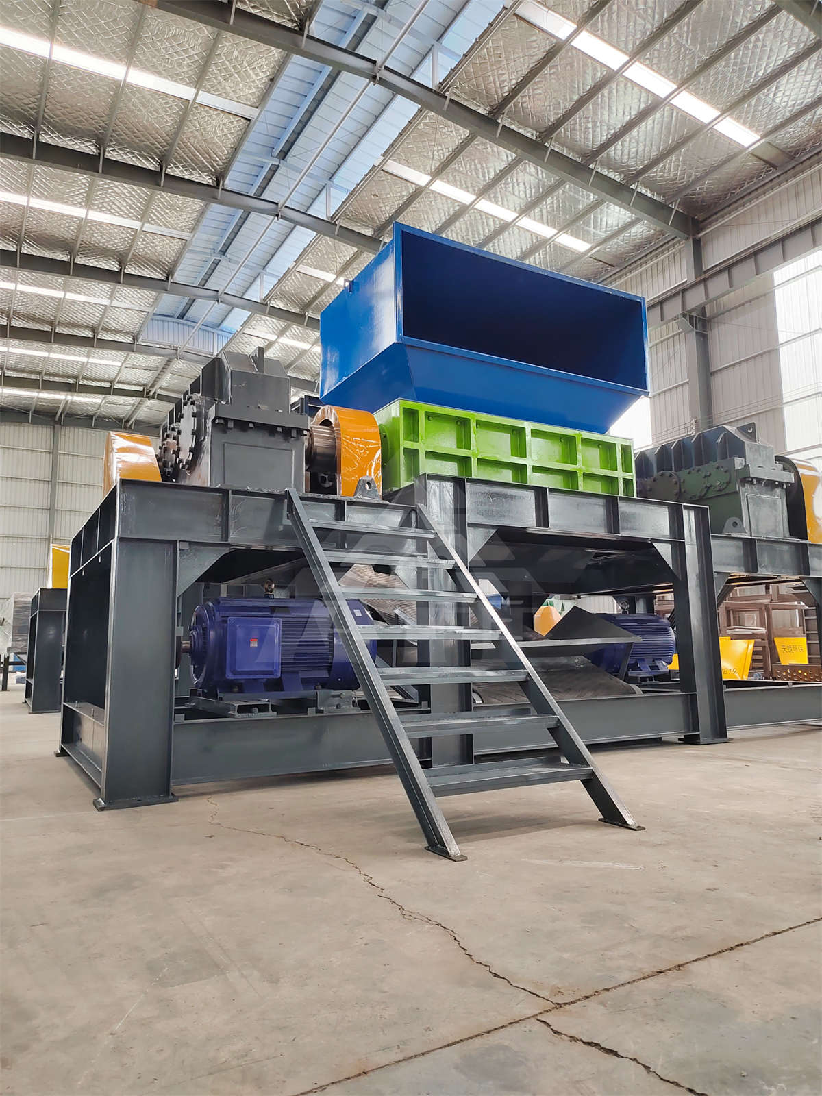 Hydraulic Metal Shredder Tire Car Shell Shredder High Productivity