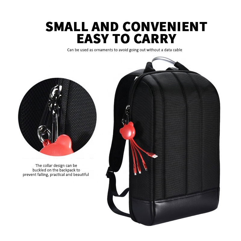 Custom Length 16cm Multiple USB Charger Cable Universal Keychain