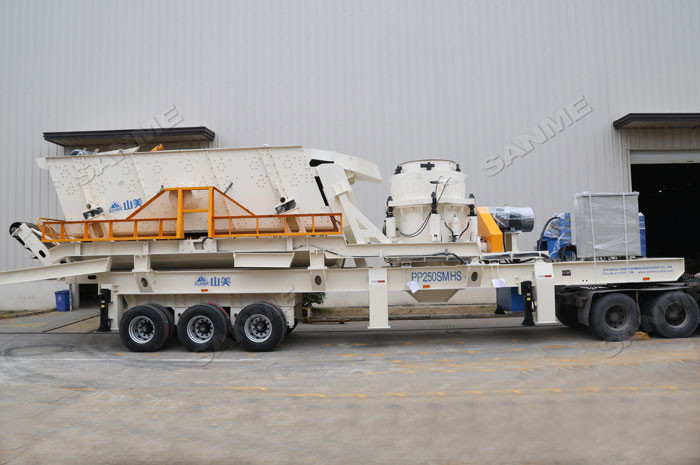 Width 3110mm Diabase 1000t/H Portable Impact Crusher