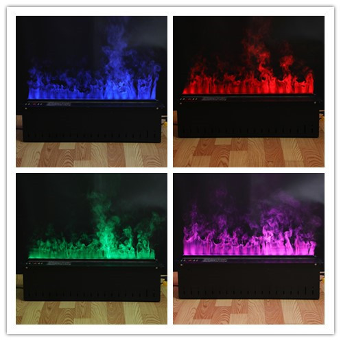 Decoration Heating Water Vapor 3-In-1 Multi-Function Simulated Flame Color Change Electric Fireplace
