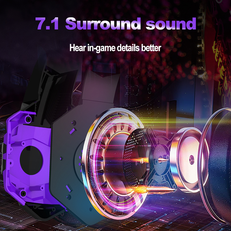 Waterproof 7.1 Noise Cancelling Gaming Headset With Mic For PC PS4 Xbox Free Sample