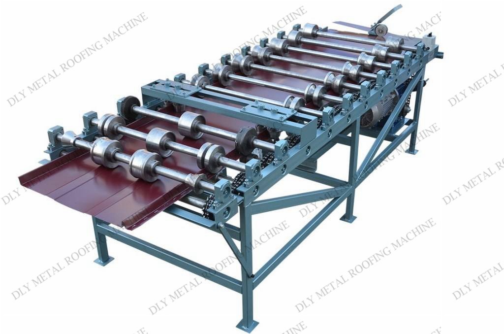 0.8mm Standing Seam Roof Roll Forming Machine 50HZ Standing Seam Panel Equipment