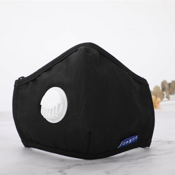 Reusable Washable Face Mask With Breathe Valve Support Replaceable