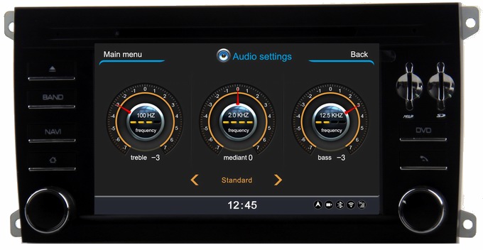 Ouchuangbo S100 Porsche Cayenne 2003-2010 autoradio stereo radio support 20 disc BT 1080P video