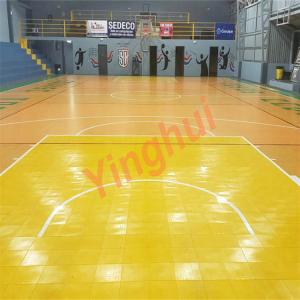 Buy cheap Outdoor Woodgrain Basketball Flooring Waterproof Tennis Badminton Basketball Court Plastic Wood Sport Flooring product