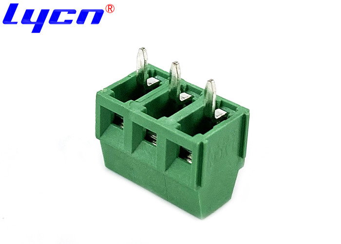 Green 3.81 mm PCB Screw Terminal Block 300V PA66 UL94V-0 Insulator