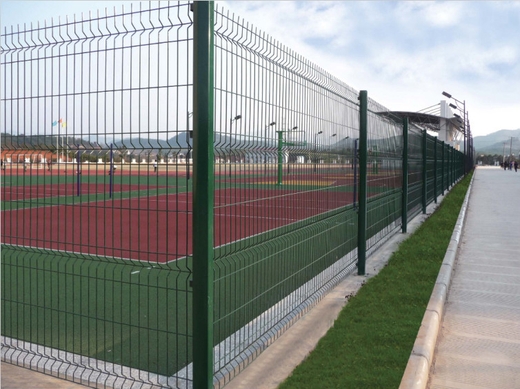 cheap welded wire mesh curved fence / high security fence panels / garden fence wire fencing