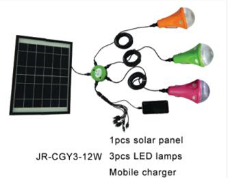 Portable Solar Camping Lights/Solar Power System with remote control