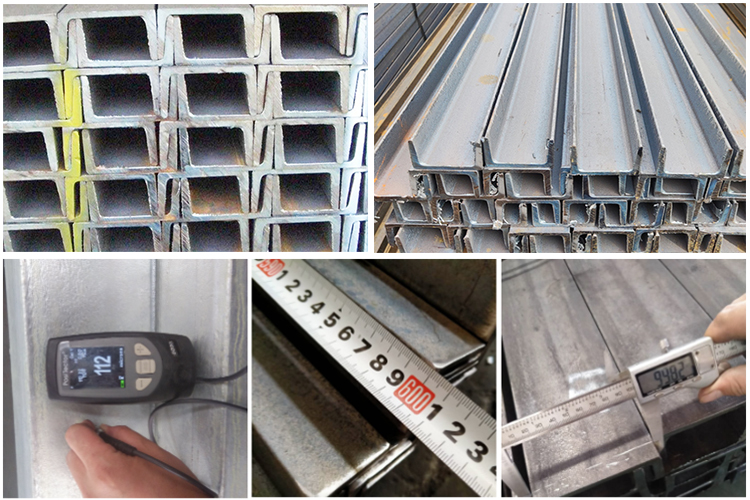 63 X 40 4x2 Galvanized U Channel Steel Q345B Iron C Channel
