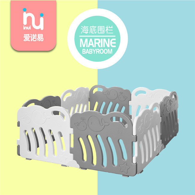 Safety Folding Plastic Marine Child Safety Playpen HDPE For Baby Happy Playing