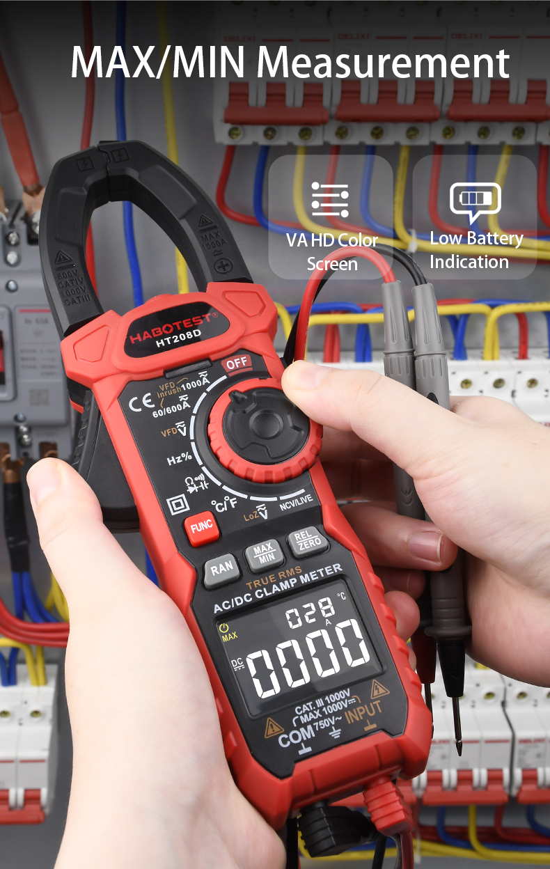 1000V 1000A 6000 Counts Digital Multimeter Clamp Meter