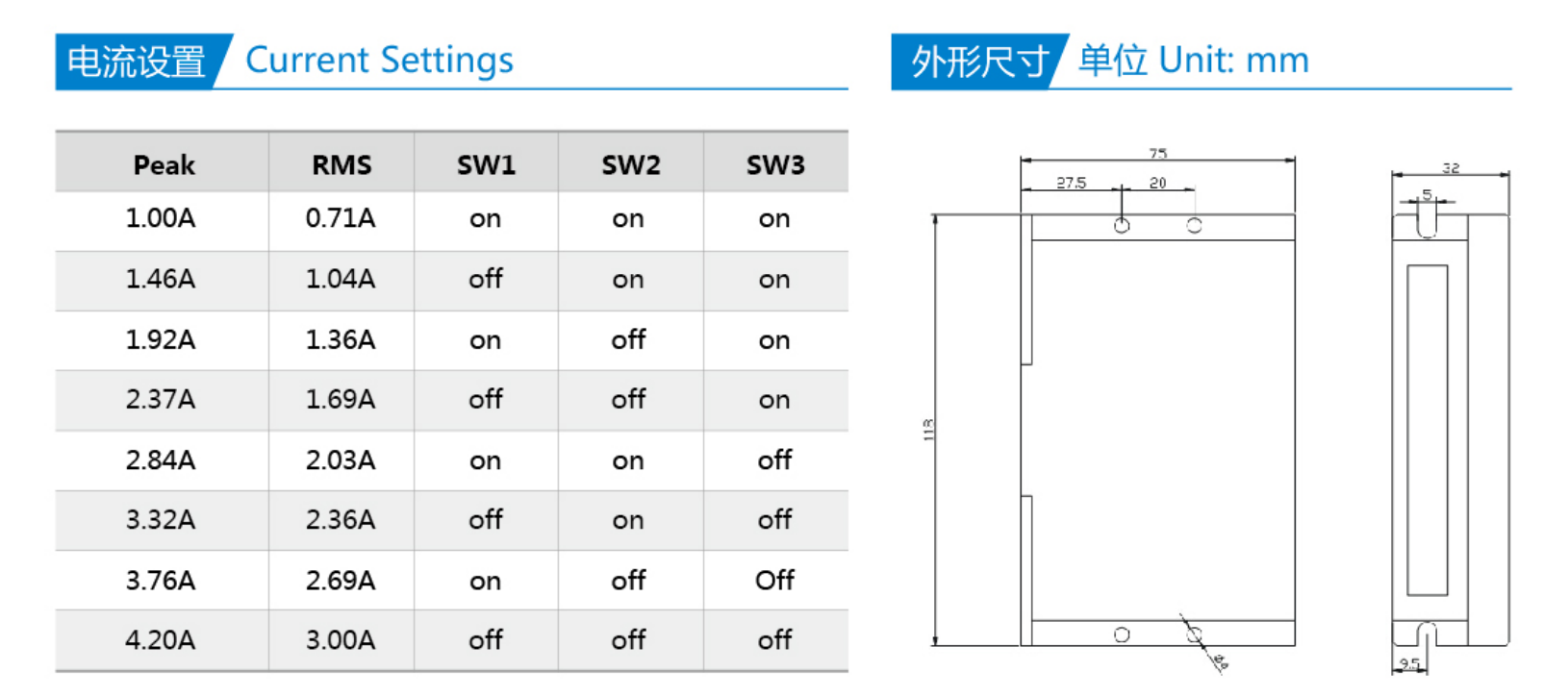 Digital Stepper Motor Driver DM542 0