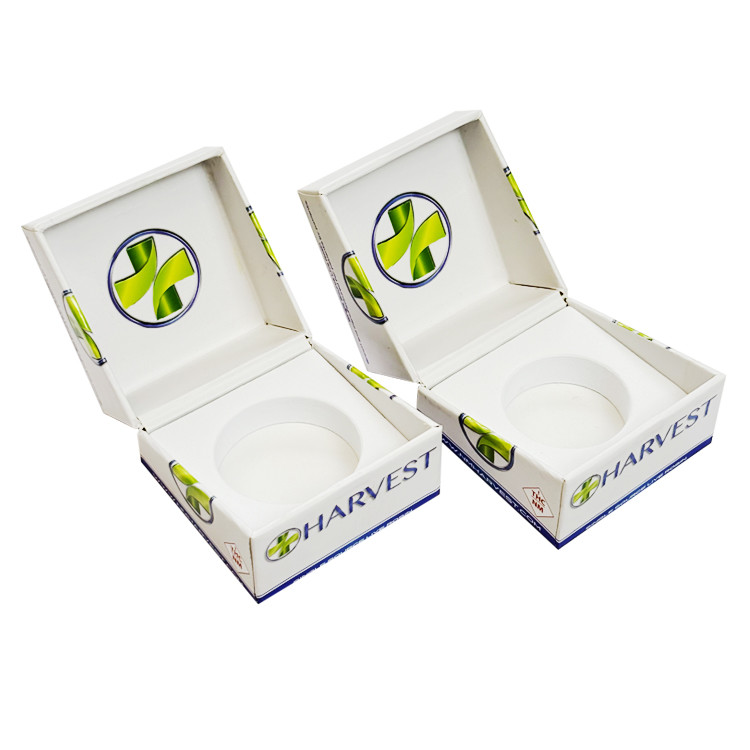 Magnetic Flip Top Cigarette Paper Box Live Rosin Concentrate Glass Jar Boxes