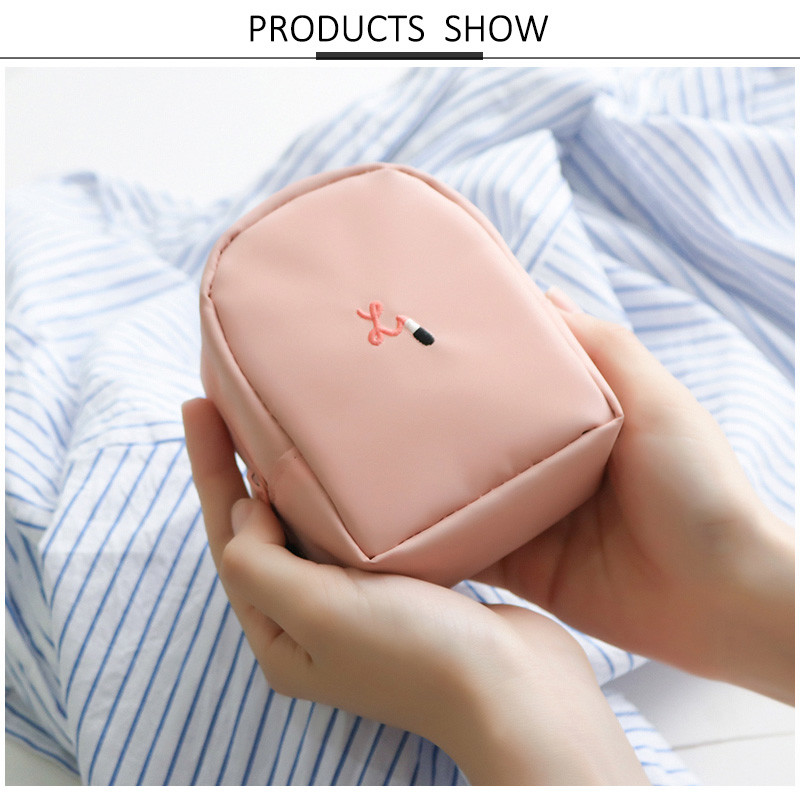 Wholesale Waterproof Polyester Small Pouch Bag Zip for Travel