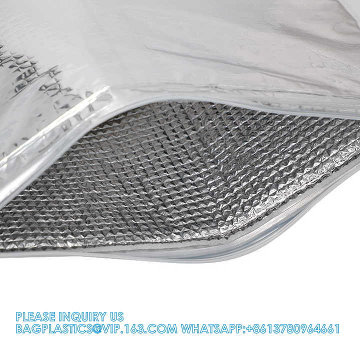Slider closure thermal bag pack, Eco Friendly Plastic Insulate Thermal Bag Function For Freish Food Cooler Bag
