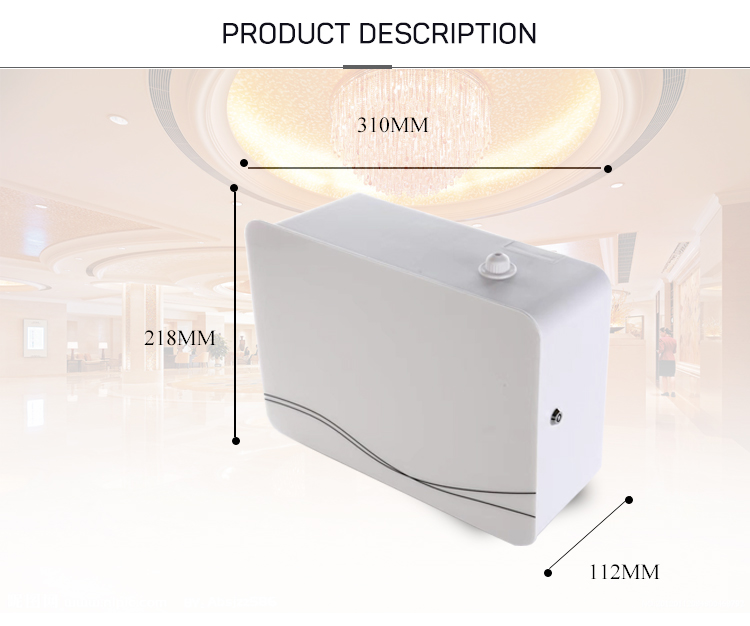Plastic HVAC Essential Oil Diffuser Concealed Fan For 2000 CBM Area