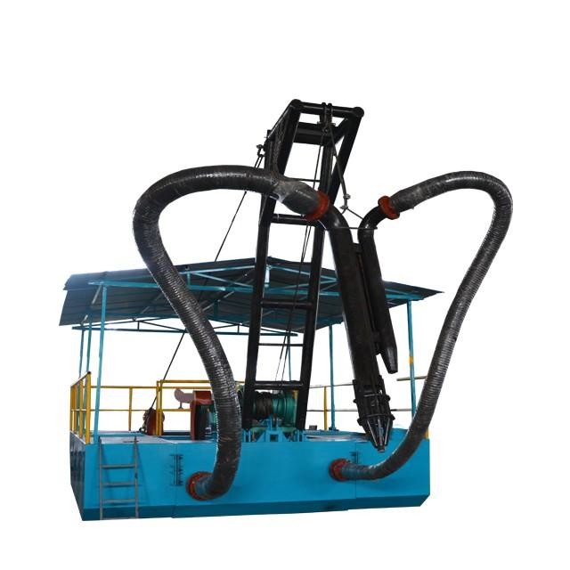 Durable Carbon steel jet suction dredger with jet pump and sand pump for river sand lifting and mud dreding works