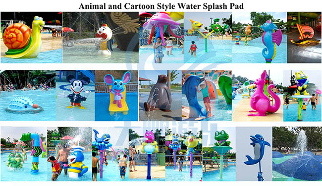 Customized Fiberglass Water Park Pouring Bucket And Galvanized Steel Water Curtain