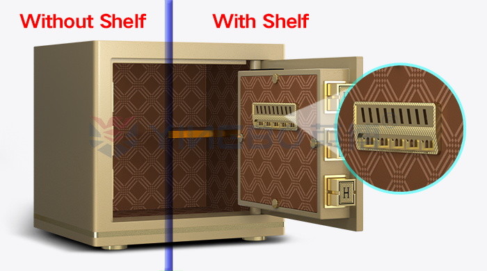 Office Fingerprint Lock Safe Box Solid Steel OEM Color H350mm
