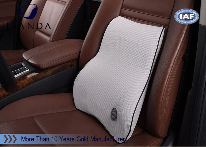 Velvet Auto / Memory Foam Car Seat Lumbar Support Cushion With Elastic Strap