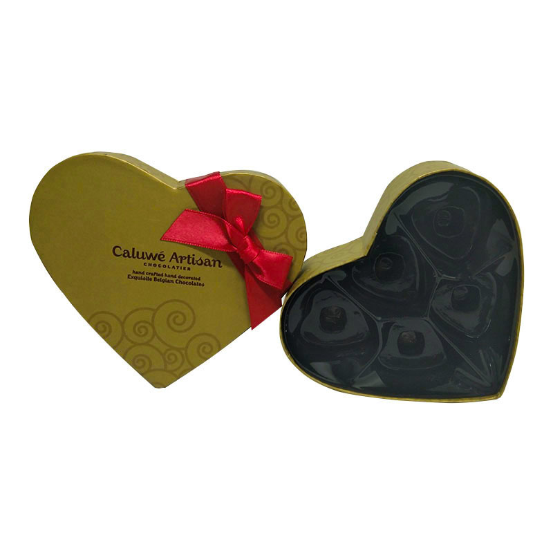 300GSM Chocolate Packaging Boxes With Handle Glossy Lamination