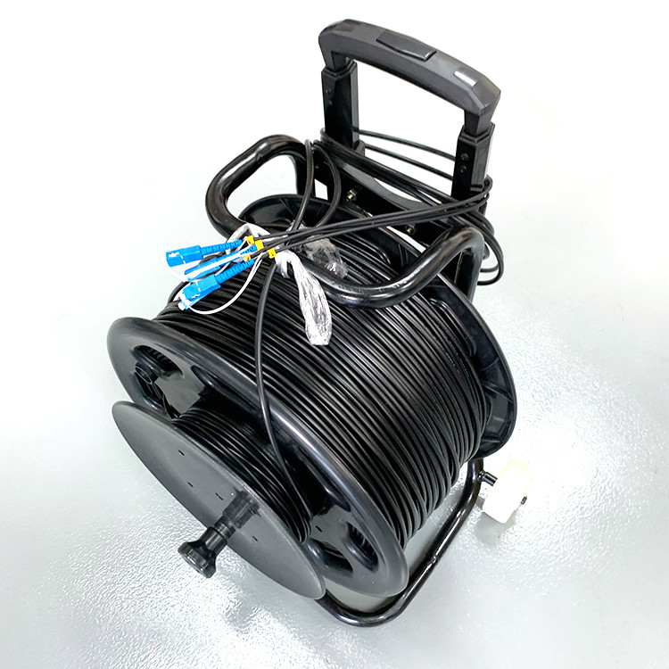 ODC Fiber Optic Cable Reel OM3 mode With ODC-2 ,ODC-4 Connector 100m~500m