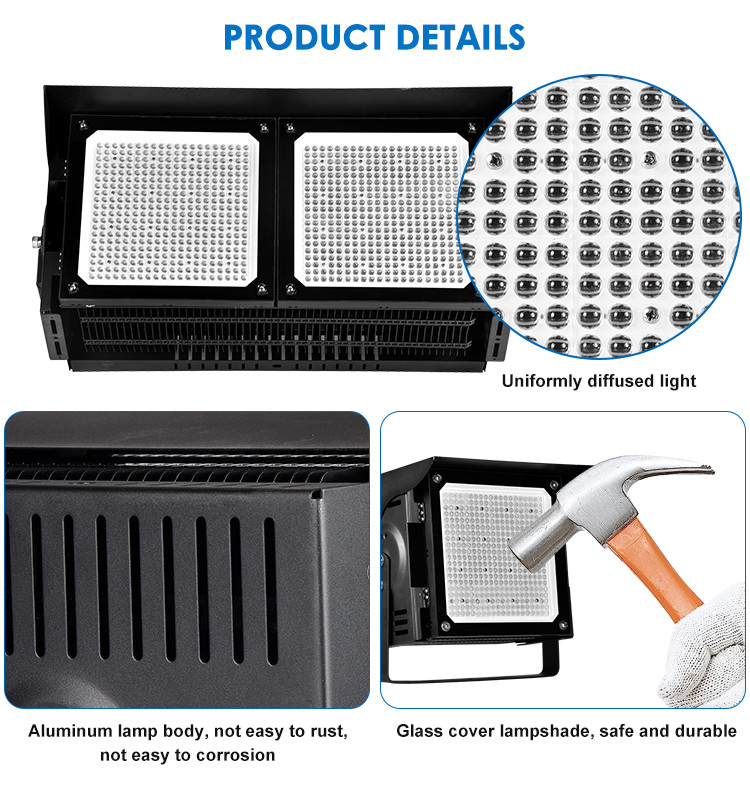 ODM Outdoor Stadium LED Flood Light 500w High Power