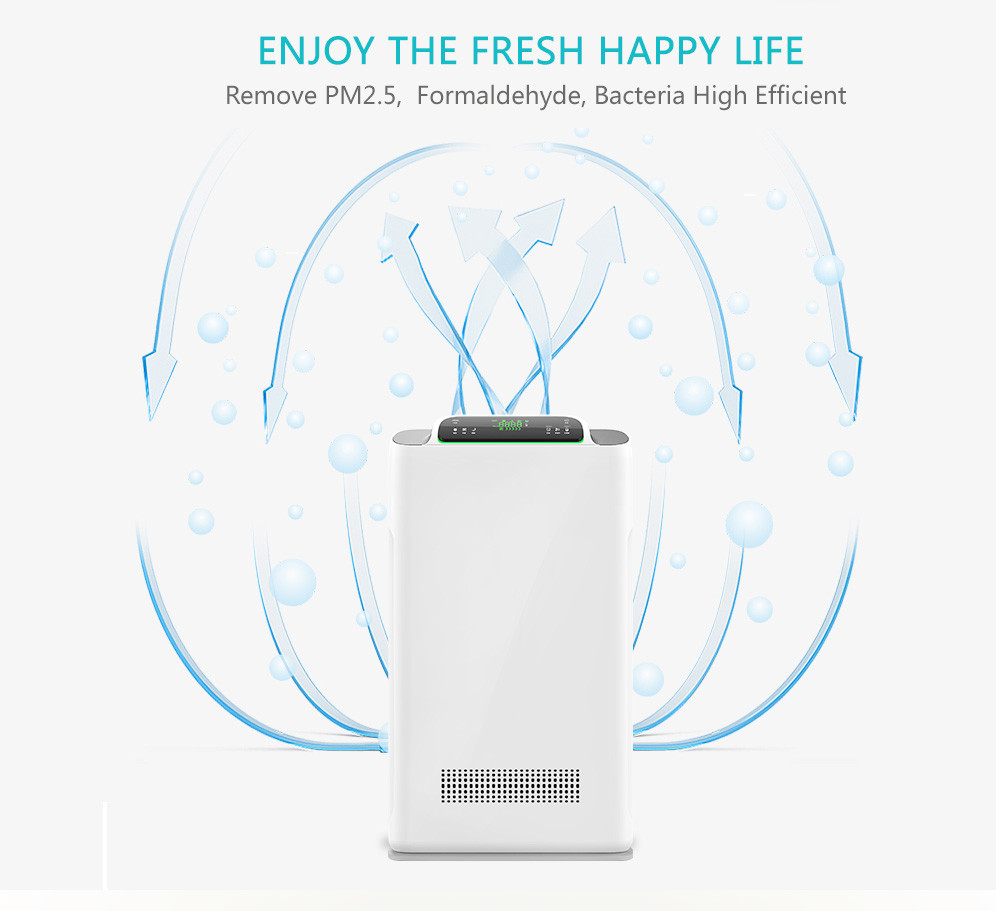 Tuya Smart Home Mini Low Noise Personal Pm2.5 Intelligent Air Generator Air Purifier