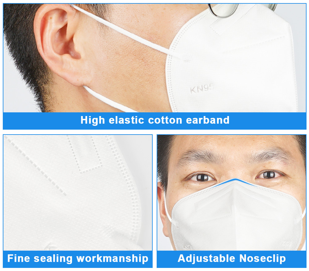 5 Layer Disposable Protective Mask , Disposable Protective Earloop KN95 Face Masks