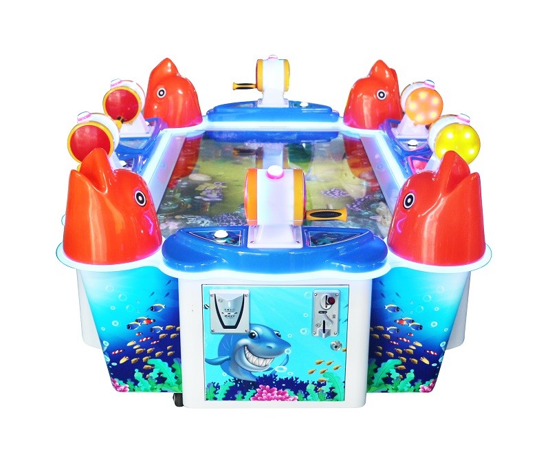 Simulator Fishing Game Machine for 6 Players Children Amusement 125*175*80cm
