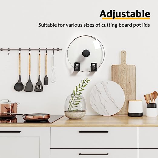 Easy-to-Install Kitchen Cabinet Door Pot Pan Lid Holder for Maximum Efficiency