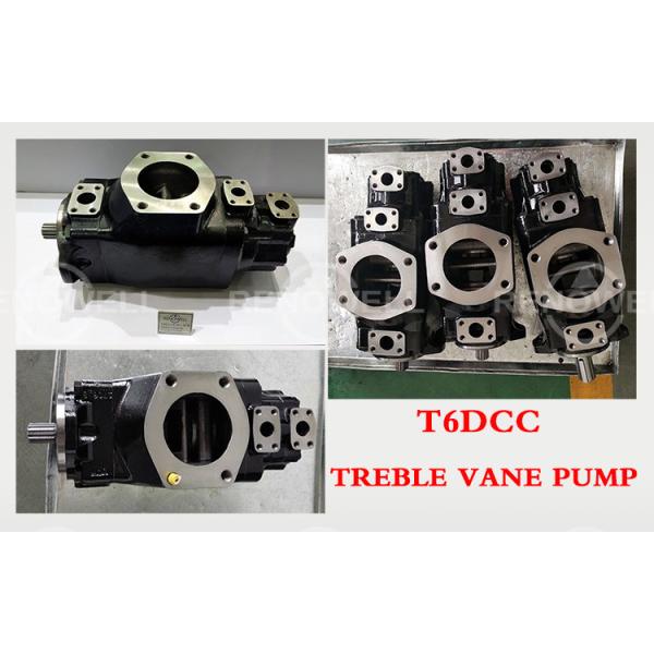 Hydraulic Triple Denison Vane Pumps , High Pressure Vane Pump For Mobile Application