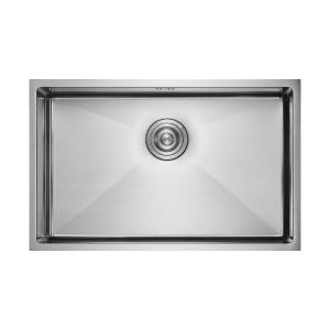 China Single Bowl Stainless Steel Kitchen Sink With PVD Nano Mechanical Installation on sale