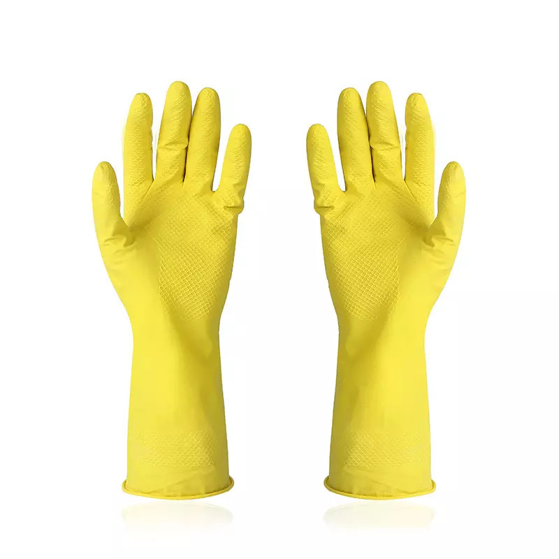 Construction Industry Safety Protective Rubber Latex Coating Hand Gloves Non Slip